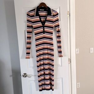 Scotch & Soda ribbed midi dress